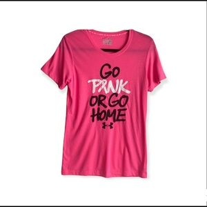 UNDER ARMOUR Go pink or go home Tee